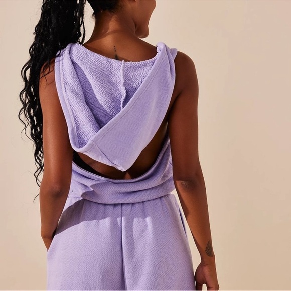 Free People Oliver Hooded Backless Romper Size Medium - Picture 3 of 8